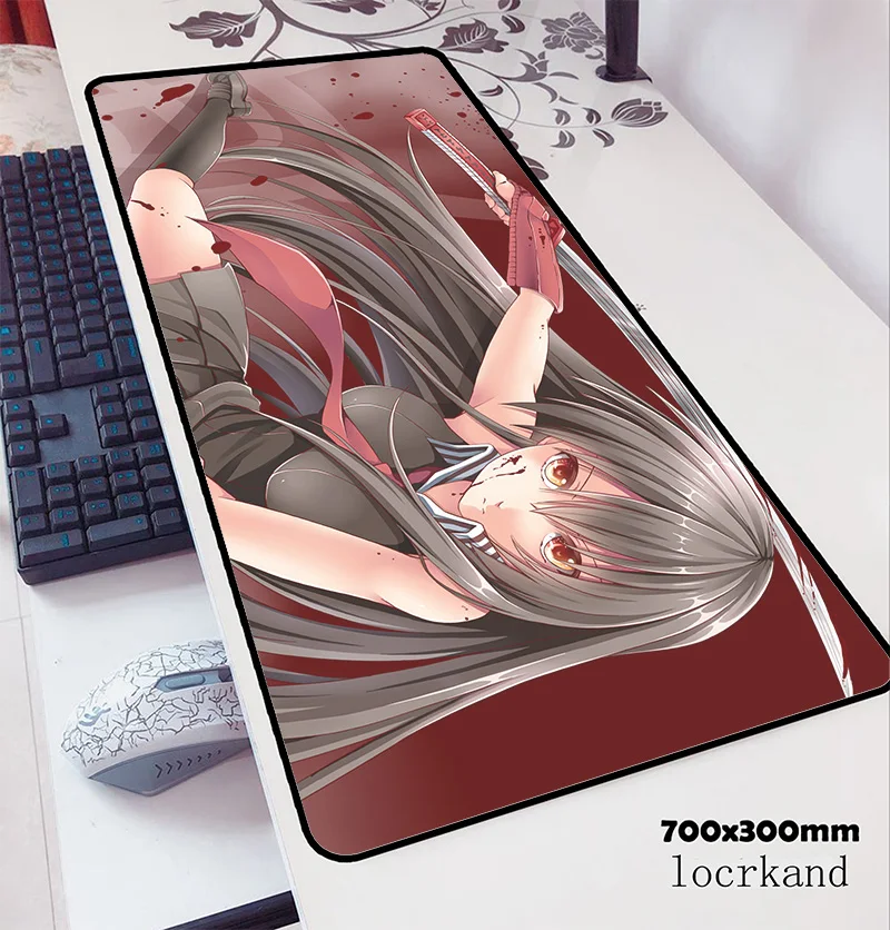 Akame ga zabiť podložka pod myš 70x30cm gaming mousepad anime gadget notbook stôl mat office padmouse hry pc gamer rohože