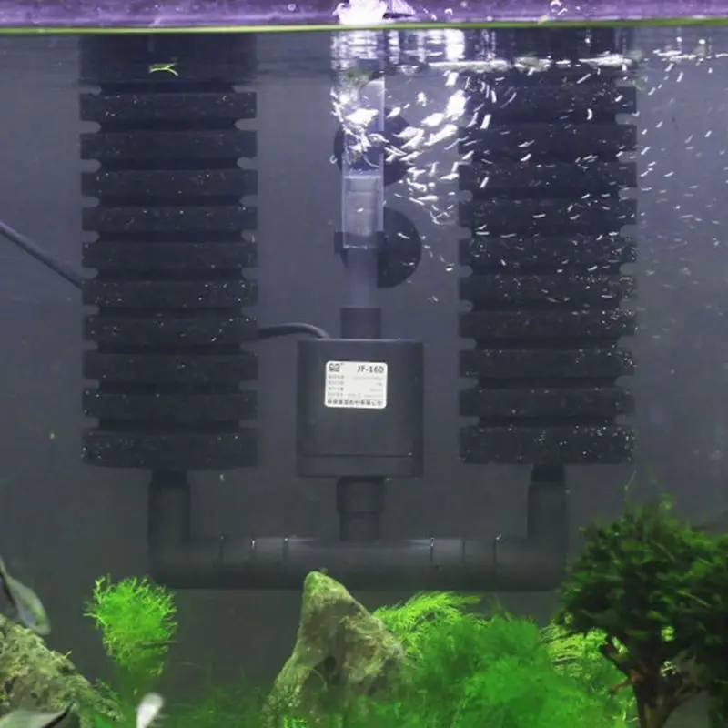 Akvárium Ponorné Filter Čerpadla Dvojité Biochemické Hubky Ryby Nádrž Čerpadlo Vzduch