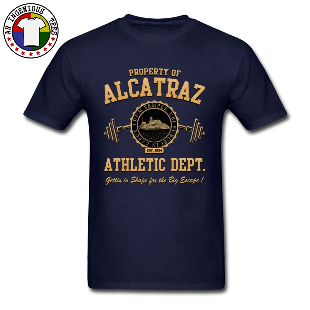 ALCATRAZ ATHLETIC DEPT Kulturistike Tshirts Bermudy Voltron Estetické Otca T Shirt Pre Mužov Nové Módne Retro Košele