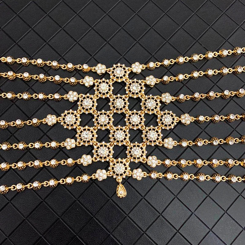 Alžírsko Tradičné Svadobné Vlasy Reťaze Royal Tiara s Plnou Kryštály Luxusné Svadobné Zlato Headpieces arabčina Zlatú Korunu