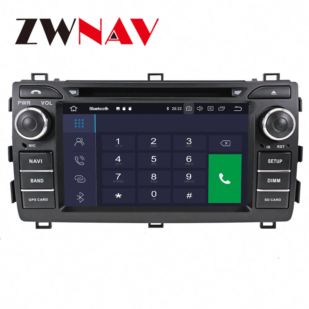 Android 10 8 Jadro PX6 4+64GB Auto Rádio Prehrávač, GPS Navigáciu Pre Toyota Auris 2013 autorádia Multimediálne DVD Prehrávač
