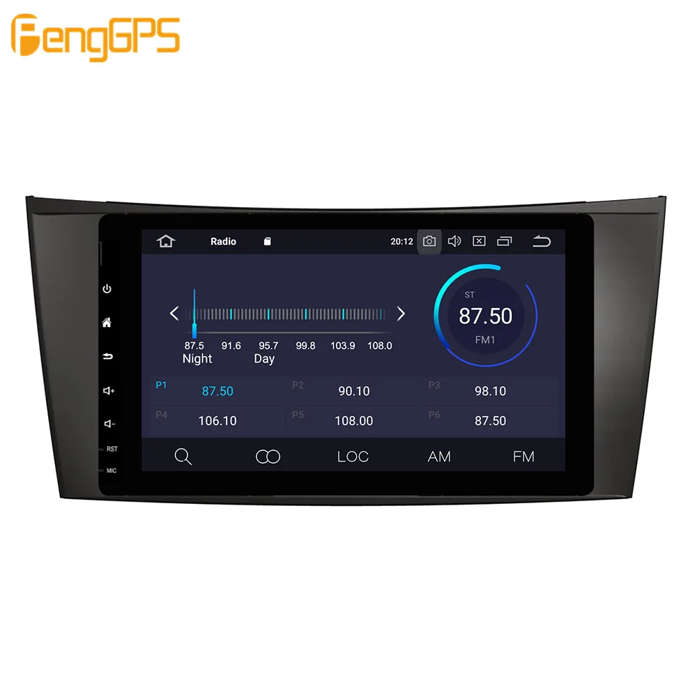 Android 9.0 4+64 GB Vstavaný DSP Auto multimediálne Rádio Pre Mercedes W211 W219 W463 CLS350 CLS500 CLS55 E200 E220 GPS Navigácie