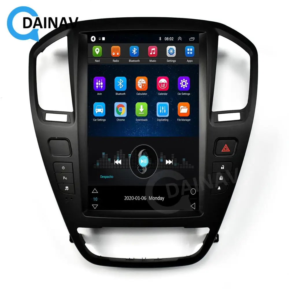 Android 9.0 Vertikálne obrazovke GPS pre Buick Regal na roky 2009-2013 Tesla štýl auta GPS navigácie rádio Multimediálne stereo prehrávač