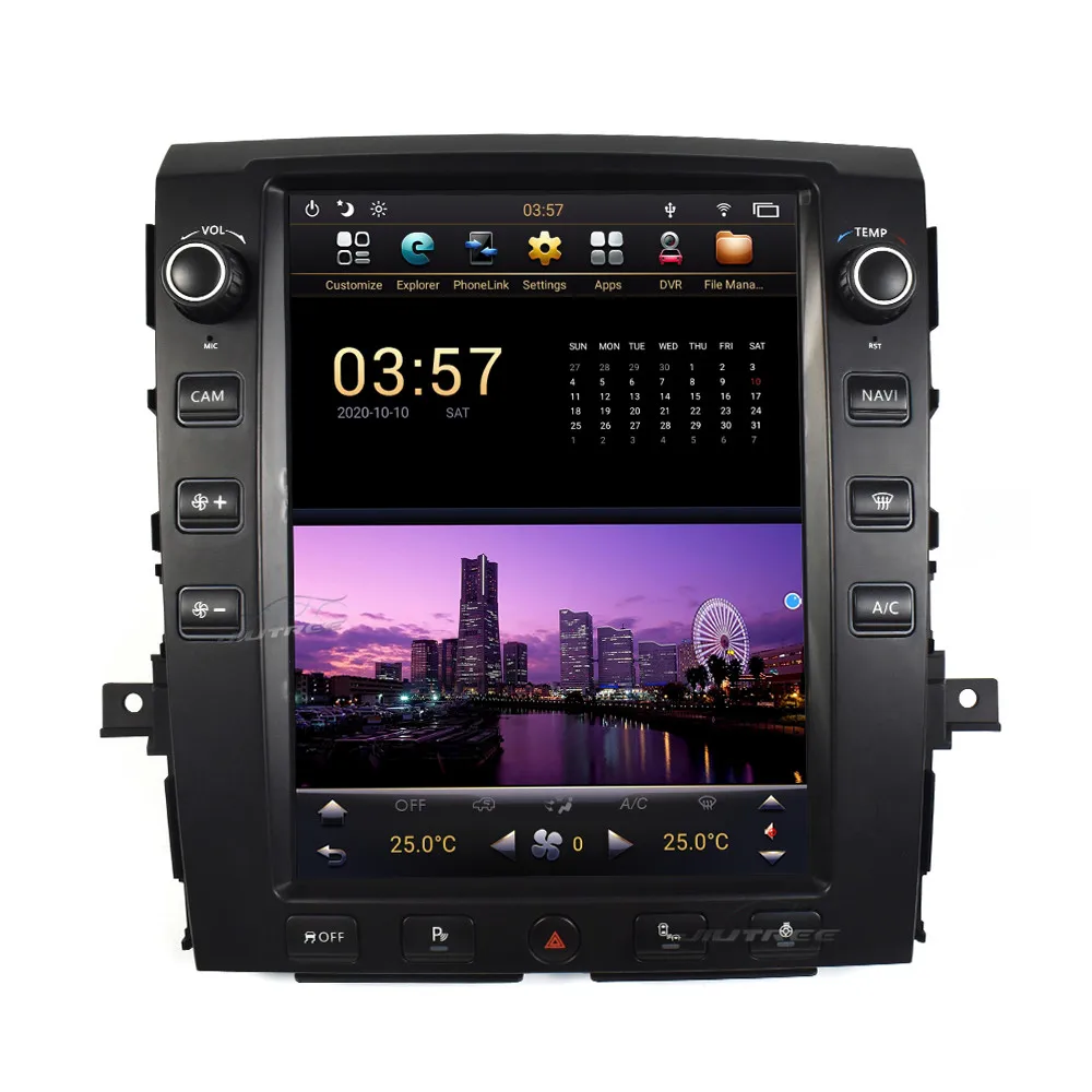 Android PX6 Car Audio Stereo Pre Nissan Titan 2016-2019 2din Dotykový Displej Auto MP4 Prehrávač Multimediálnych súborov AutoRadio navigáciu, Fotoaparát