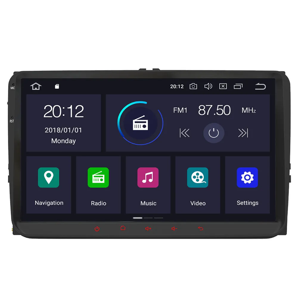 Android10.0 4G+64GB Auta GPS Navigácie Pre VW Passat B6 CC Polo GOLF 5 6 Touran Jetta Tiguan Magotan Multimediálny Prehrávač Rádio