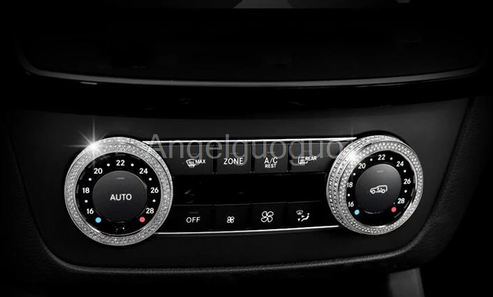 Angelguoguo Auto klimatizácia Otočný gombík buttion kryt pre Mercedes Benz GLE M GLK SL GLS SLK G GL Trieda CLS