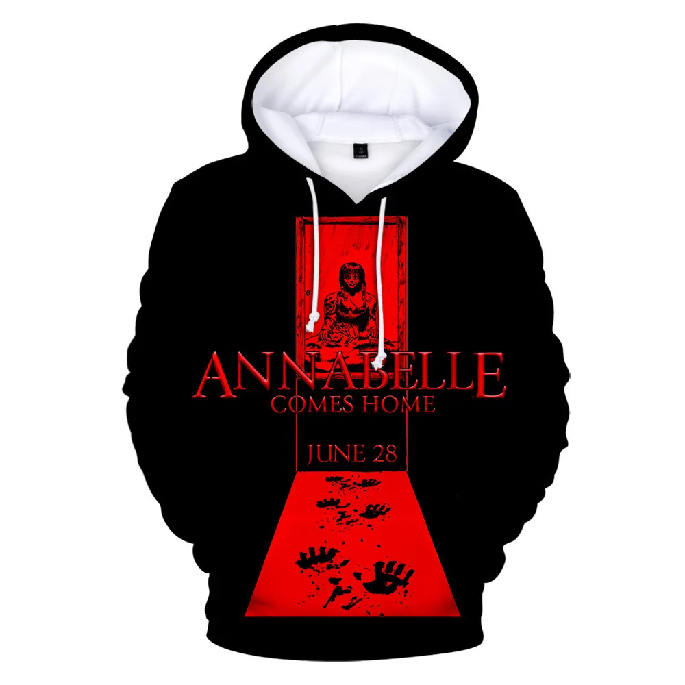 Annabelle sa vracia Domov Cosplay Annabelle Ghost Bábika Hoodies Pulóvre, Mikiny pánske Oblečenie Halloween Kostýmy pre Ženy, Chlapcov