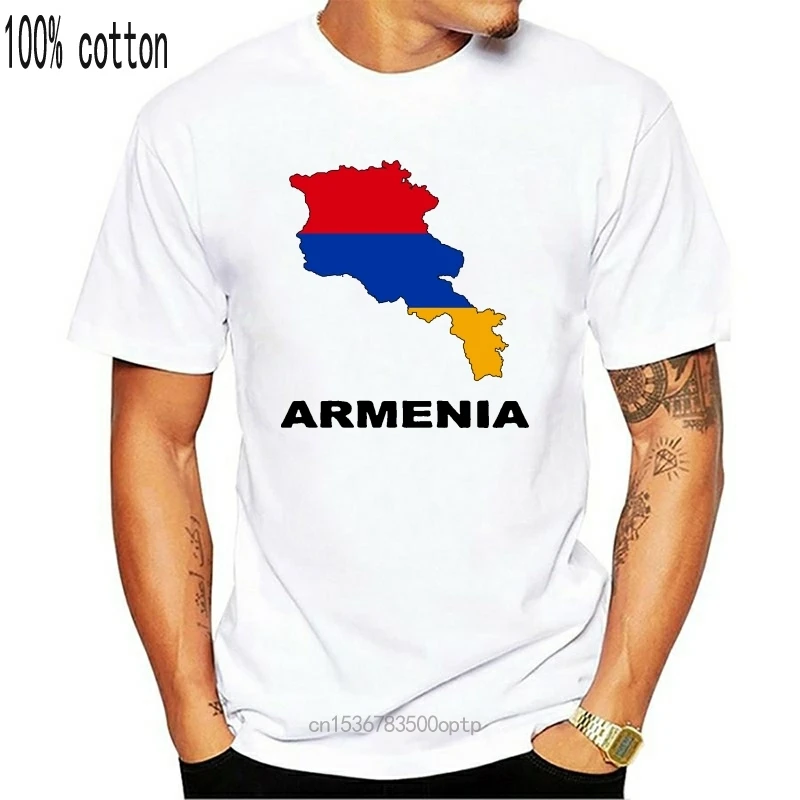 Arménsko Krajiny Mapu Farebné tričko Pánske Tričko New Fashion T-Shirt Voľné Oblečenie