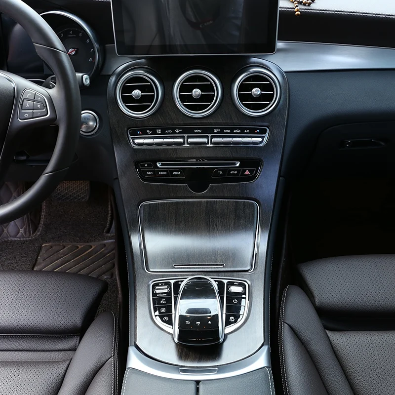 Auto ABS stredovej Konzoly Panel Dekorácie Kryt Výbava pre Mercedes Benz C Trieda W205 GLC X253