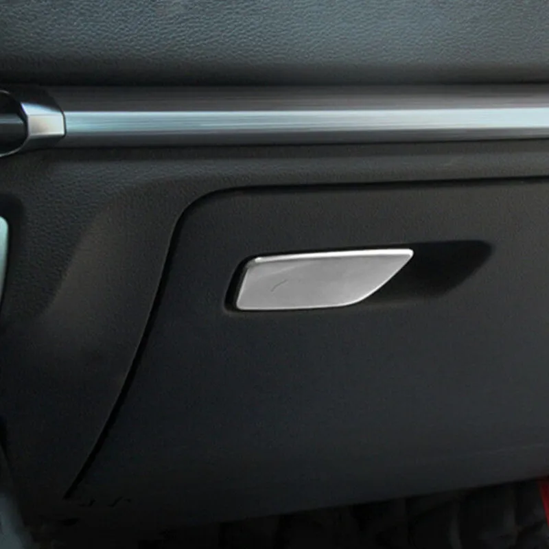 Auto Co-pilot Úložný Box Prepnúť Panel Dekorácie Kryt Výbava Nerezovej Ocele Pre Audi A3 8V 2013-2019 LHD Rukavice Box Odtlačkový