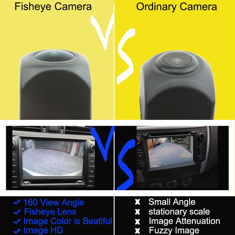 Auto Full HD Fisheye Objektív MCCD hviezdne svetlo Nočné Videnie parkovacia Kamera Pre Citroen DS4 2011~C4L 2012-18 Parkovanie Príslušenstvo