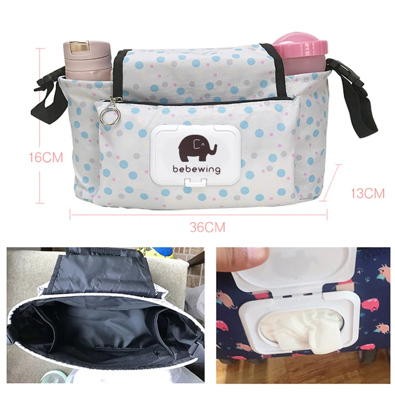 Baby Kočík Tašky Veľkú Kapacitu Múmiový Nappy Taška Multifunkčné Cestovné Plienka Taška Materskej Ošetrovateľskej Zavesenie Skladovanie Taška