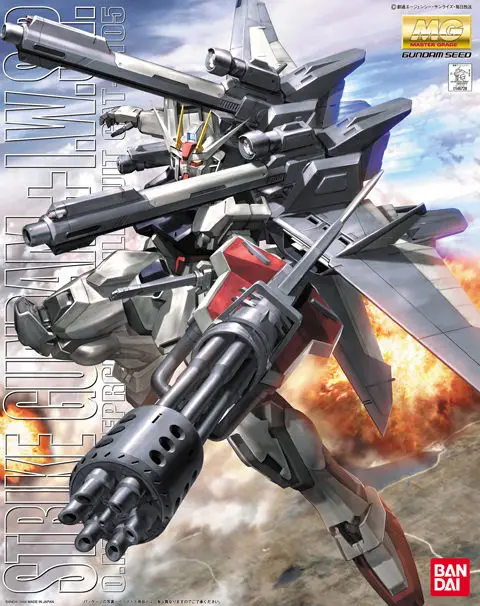 Bandai Gundam 1/100 MG ŠTRAJK GUNDAM IWSP Mobile Suit Zostaviť Model Súpravy Akčné Figúrky hračky pre Deti