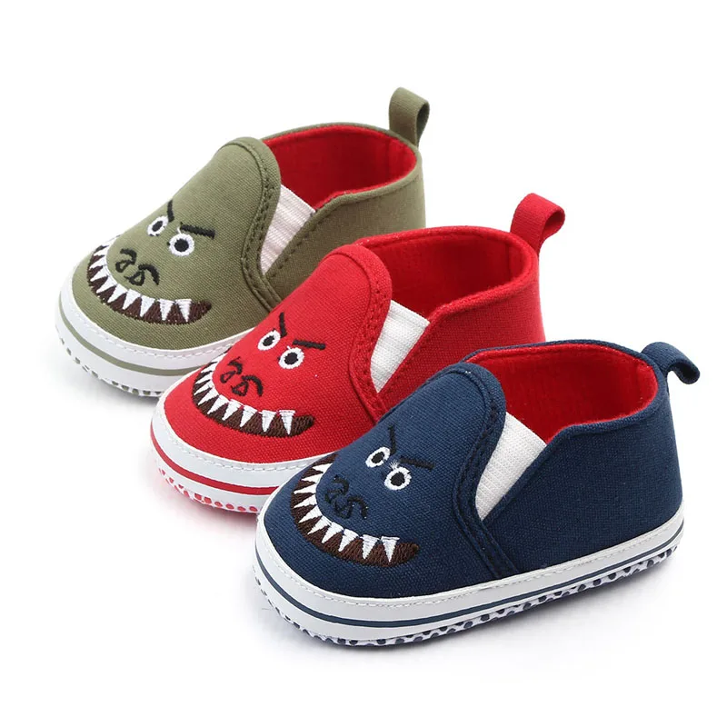 Batoľa chlapec plátno topánky chlapčeka loafer obuv detská pošmyknúť na prewalker cartoon obuvi pre dieťa 0-12 mesiac deti