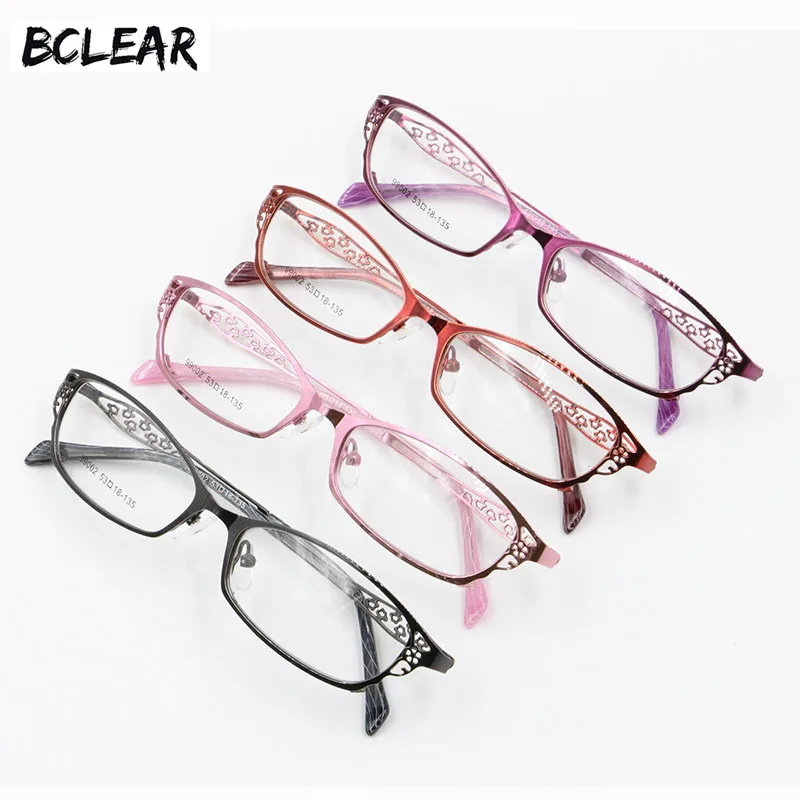 BCLEAR High-grade ženy predstavenie rám kovové zliatiny okuliare rám pol rámu okuliarov rám žena optické okuliare S99002