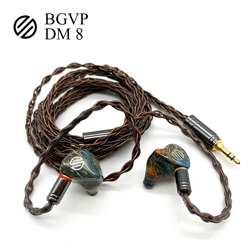BGVP DM8 Pôvodný Nový Príchod 8BA jednotka, káblové MMCX Odnímateľný Monitor Audio 3,5 mm Kábel Hifi slúchadlá IN Ear slúchadiel do uší slúchadlá