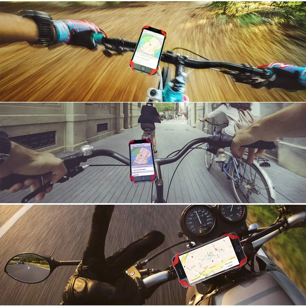 Bicykel Telefón Pripojiť Univerzálny Nastaviteľný Mobilný Telefón Držiak na Bicykel Motocykel Kompatibilný pre iPhone Max Xr Xs X Pro 11