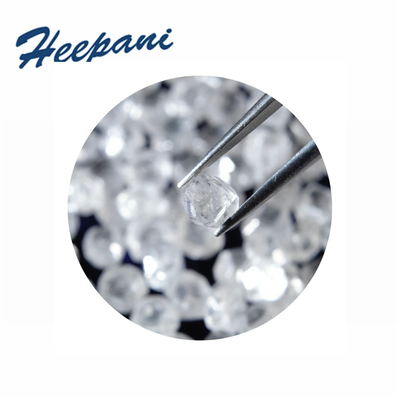 Biela prírodného diamantu granule 1.2 mm - 4 mm voľné biele priemyselné uncut drsné single - kryštál diamantu pre šperky
