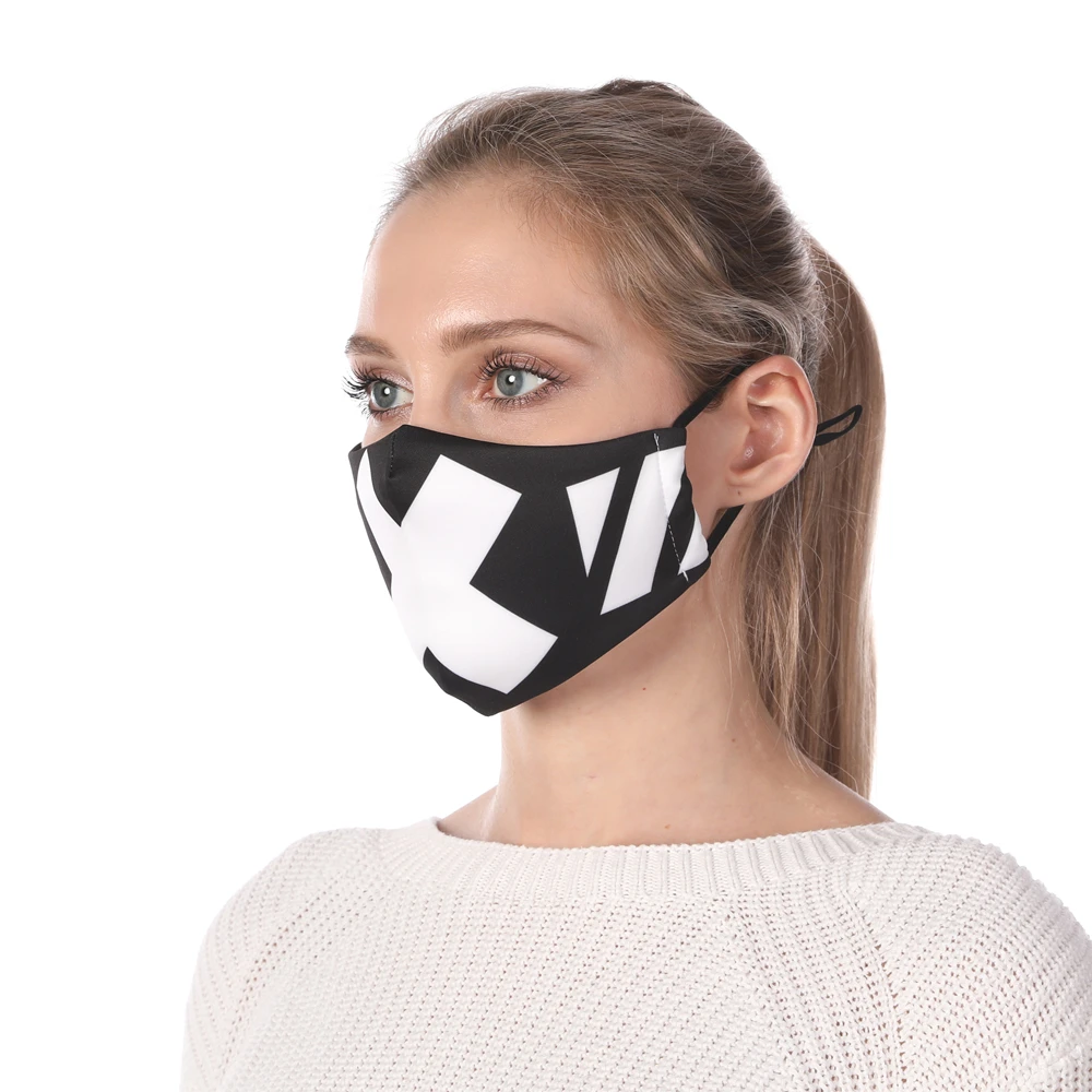 Biely Kríž Opakovane Úst Maska Umývateľný Nastaviteľné Ochranné Masky Filtra PM2.5 Ženy Maska Proti Prachu, Vetru Chrípka Maska