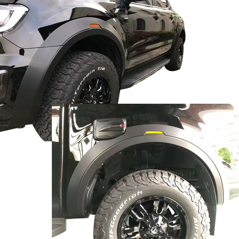 Blatníky Blatník Svetlice Wheel Arch Pre Ford Ranger Wildtrak T7 T8 PX MK2 2016 2017 2018 2019 2020 Dvojlôžkové Kabíne 5