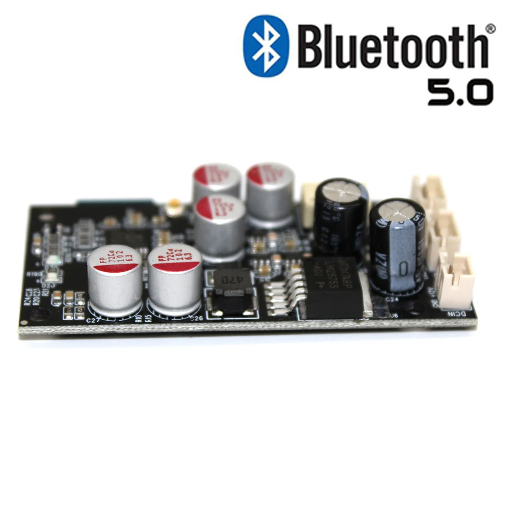 Bluetooth 5.0 Prijímať Dekodér Rada DAC Pre Zosilňovače Prijímač Dekódovanie Audio Bluetooth Modul S Kábla DC 6~36V F6-004