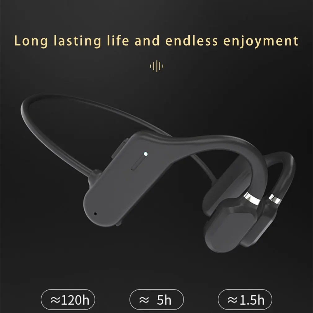 Bluetooth 5.0 Slúchadlá Slúchadlá Pre Šport Kostné Vedenie Bezdrôtové Slúchadlá Nie je In-Ear Headset IPX6 Nepremokavé Ucho