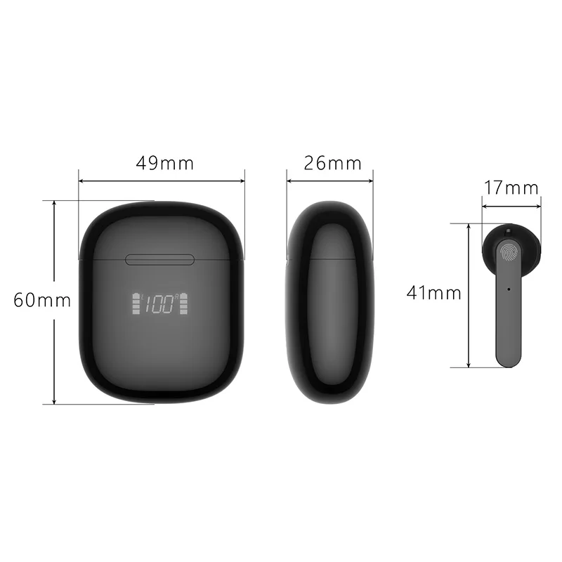 Bluetooth Slúchadlá Vzduchu 2 tws Bezdrôtové Slúchadlá s Nabíjanie Box slúchadlá Stereo Športové Slúchadlá, Mini Slúchadlá Pre smart telefón