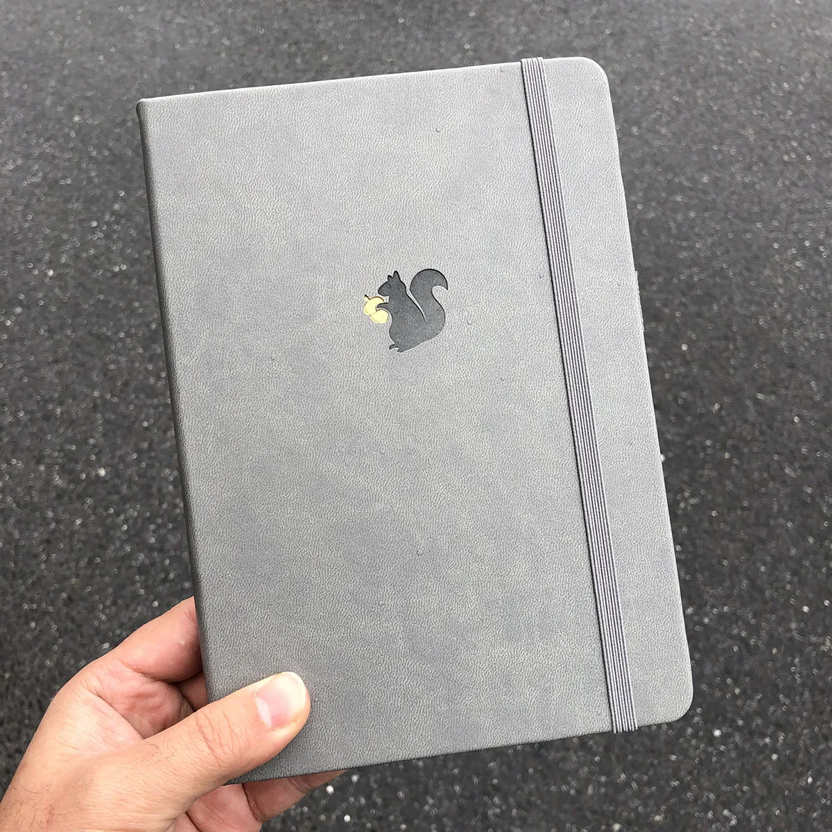 BUKE Veverička Bullet Plánovač Dot Grid Notebook Vestníku a Kreslenie Sketcbook - PU Koža, 160gsm Hrubý Papier