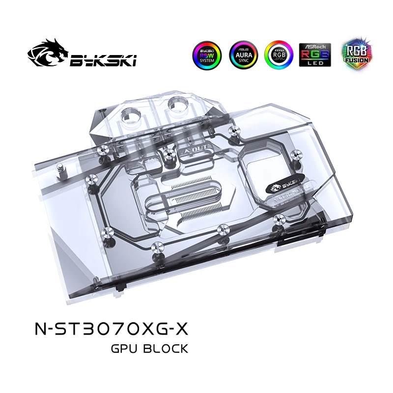 Bykski GPU Vodný Blok Pre ZOTAC Geforce RTX 3070 X HERNÉ OC 8G/Twin Okraj ,S Zadnú Dosku Watercooler ,N-ST3070XG-X