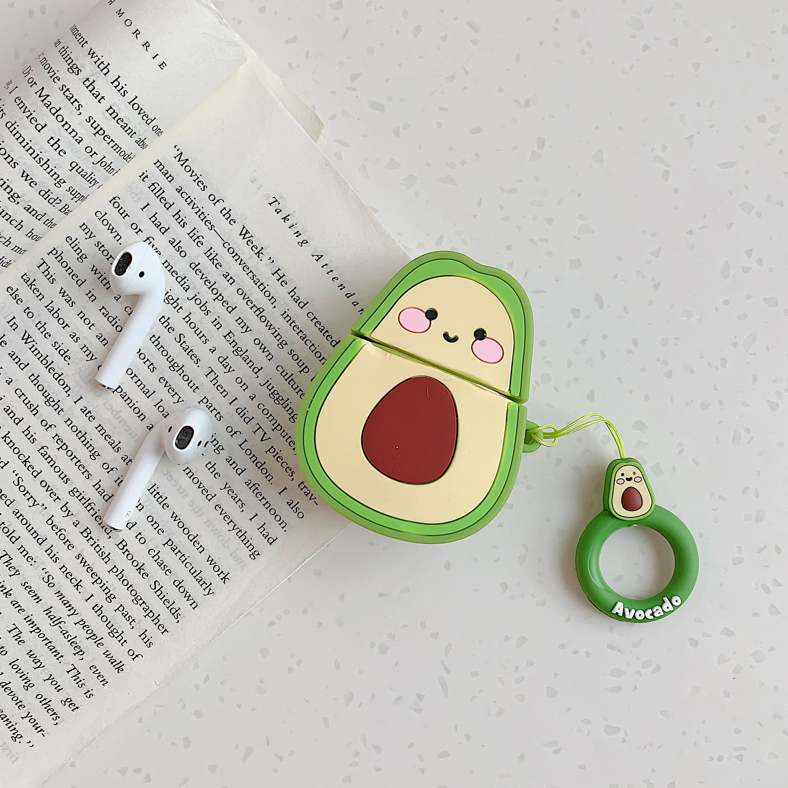 Cartoon Silikónové puzdro Pre Apple AirPods Prípade Bezdrôtové Bluetooth Slúchadlá Ochranný Kryt Pre Airpods Plnenie Box 3D Roztomilý Prípadoch