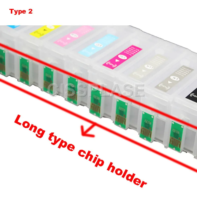 CISSPLAZA 1set prázdne Naplniteľné atramentové kazety kompatibilné pre Epson P600 S OBLÚKOM Čip surecolor SC-P600 T7601 - T7609
