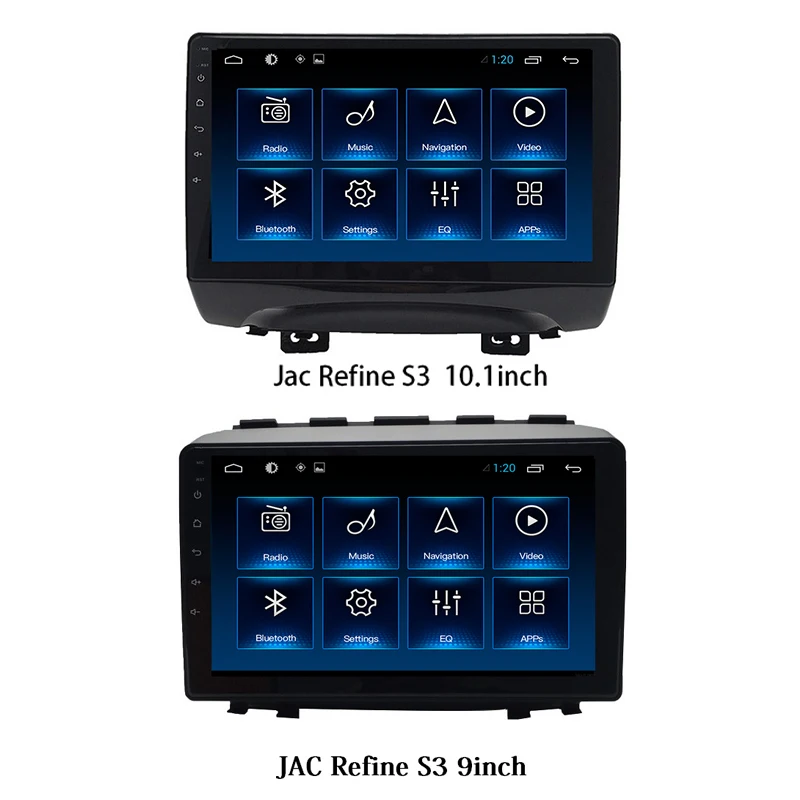 COHO Pre Jac Upraviť S3 Auto Multimediálny Prehrávač Stereo Rádio Android 10.0 Octa-Core 6+128G