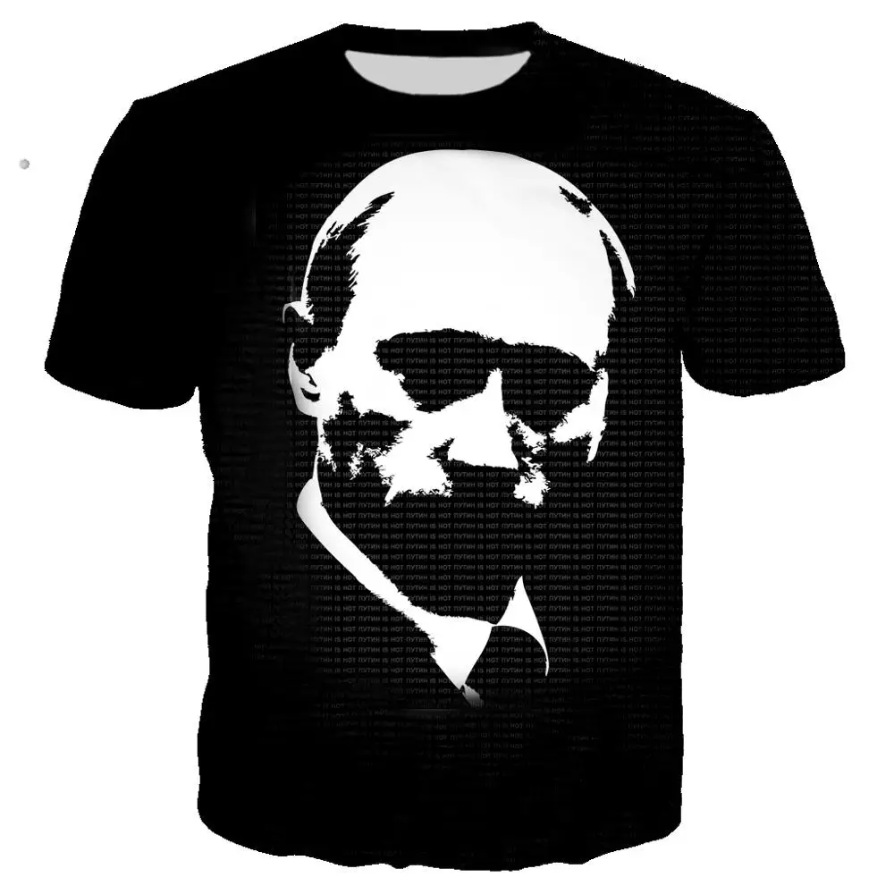 Cool Ruska Prezident Putin 3D Print T shirt Muži/Ženy Hiphop Tee Tričko Lete Lumbálna Chlapec T-shirt Oblečenie Nadrozmerná Kvapka loď
