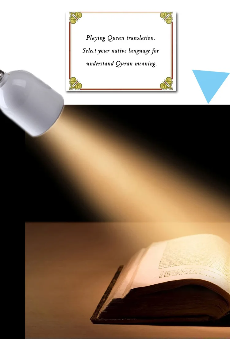 Coran Bluetooth, Reproduktory, Diaľkové Ovládanie Malé LED Nočné Svetlo Lampy Moonlight Bezdrôtový Korán, Reproduktor