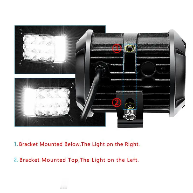 CREK 4 palcový 57W Offroad LED Pracovné Svetlo SUV LED Pracovné Svetlo Motocykel VIEDOL Vedúci Svetlo Pre Offroad 4x4 4WD SUV ATV Motocykel