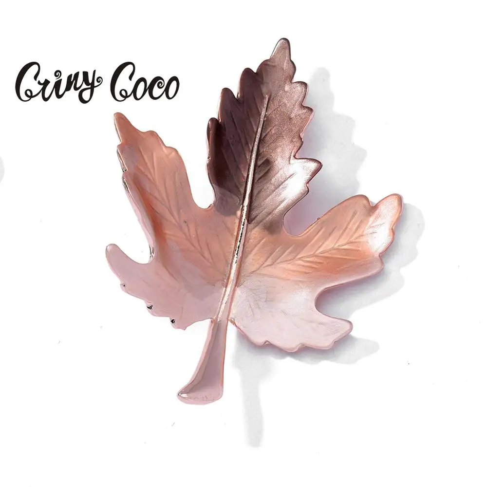 Cring Coco Nový Dizajn Javorový List Brošne Retiazky Na Ženy Kovové Krásne Pin Brošňa Luxusné Módne Šperky Žena Lete Dievčatá