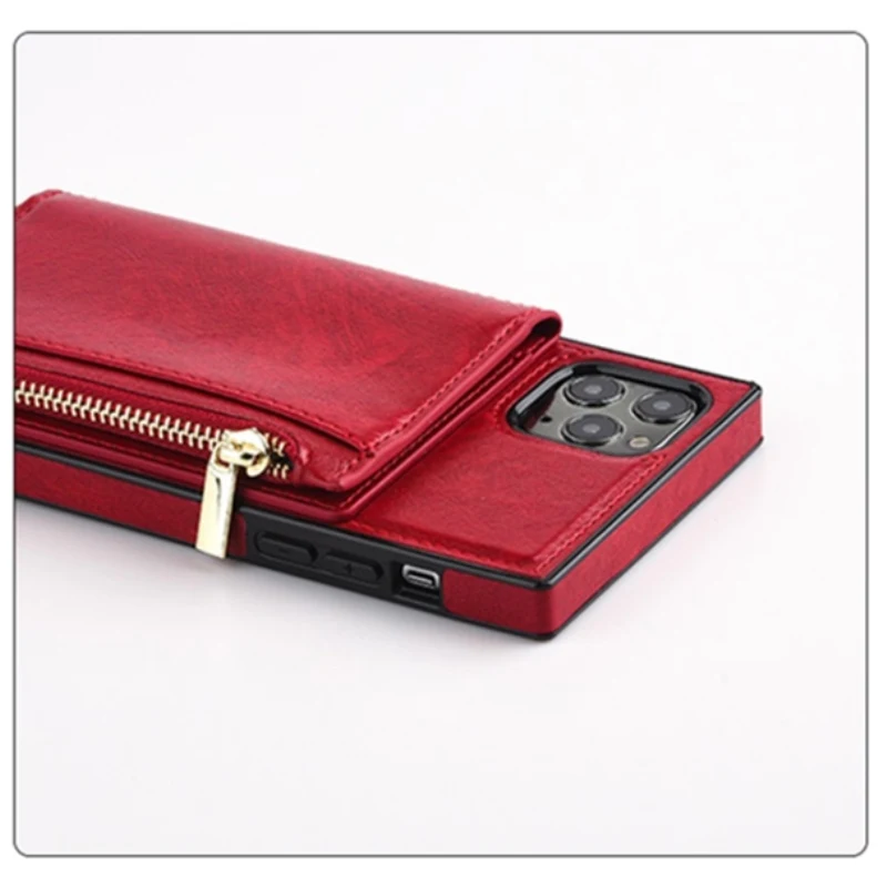 Crossbody popruh batohu, Námestie telefón puzdro Pre iphone 11 12 pro Xs max XR X SE2 8 7 6 plus Zips mince kabelku karty kožený kryt