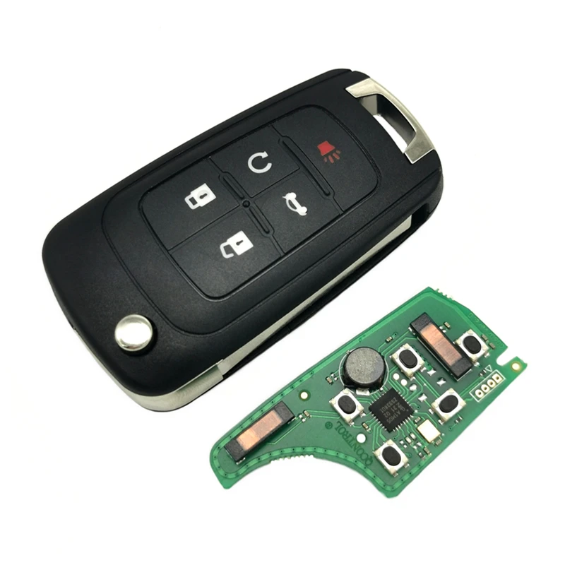 Datong World Auto Diaľkové Tlačidlo Pre Chevrolet HU100 Čepeľ ID 46 Čip 315 Mhz 5 Tlačidlo Keyless Auto Inteligentné Ovládanie Vymeniť Auto Kľúč