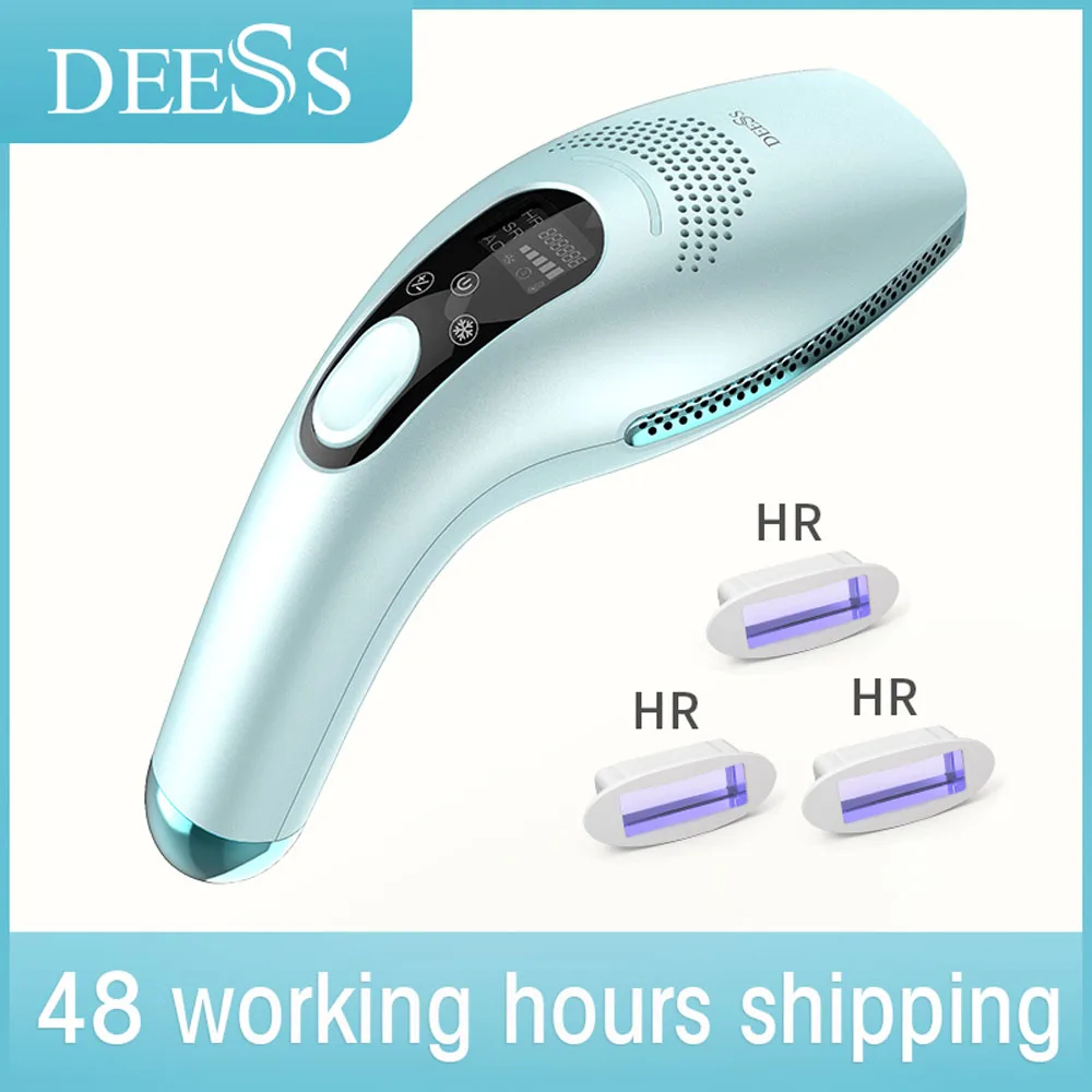 DEESS GP590 Laserový Epilátor Hair Removal Trvalá 0.9 s Bezbolestné Pohode Ipl Laserové Odstránenie Chĺpkov, Stroj Neobmedzený Bliká