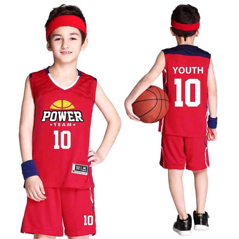 Deti Basketbal Jersey Basketbalové Športové oblečenie pre deti Vlastné Basketbal Školenia Oblek Priedušná Basketbal Jednotné Tričká