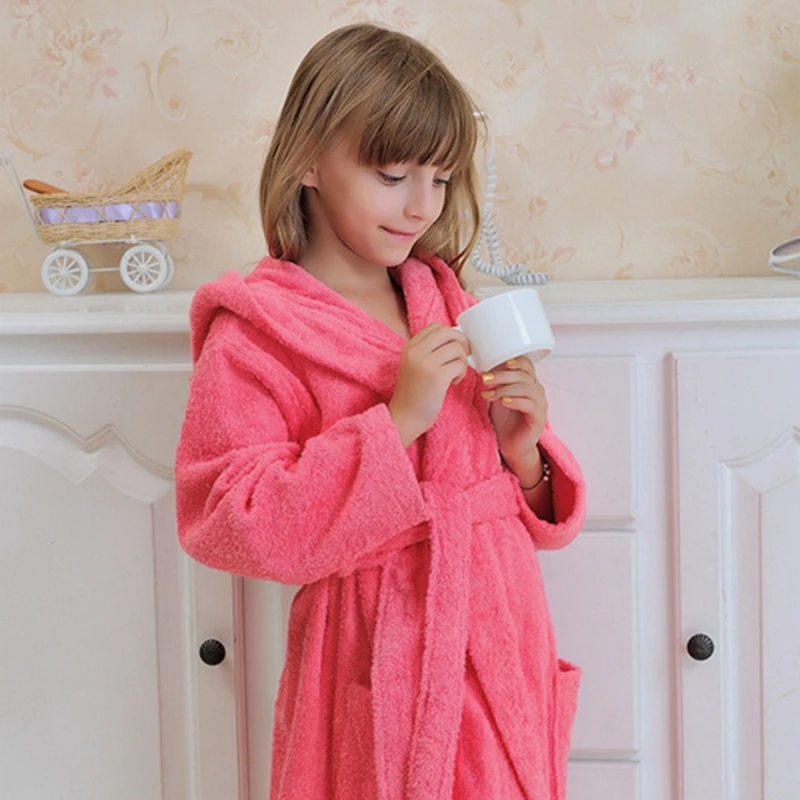 Detská Kúpeľ Župan Deti Župany pre Chlapcov, Dievčatá Pyjamas uterák fleece Kapucňou Bebe Pláži Sleepwear Deti Oblečenie v zime v lete