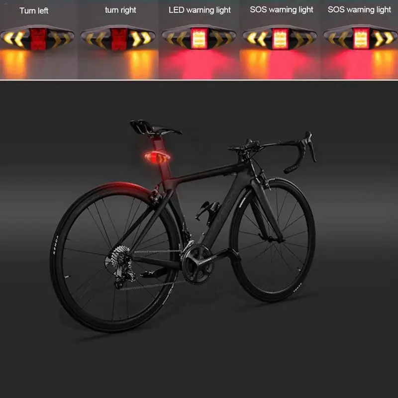 Diaľkové Ovládanie Smart Bicykli Laserové Svetlo Bezdrôtové Zadné Svetlo Bicykel Zadné Svetlo Bezpečnosti Smerovku Svetlá Cyklistické Príslušenstvo