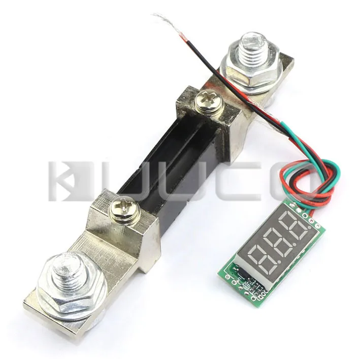Digitálny Tester DC 0~300A Ammeter Ampér Rozchod DC 12V/24V Žltá LED Displej Aktuálny Monitor Panel Meter + Odolným Shunt