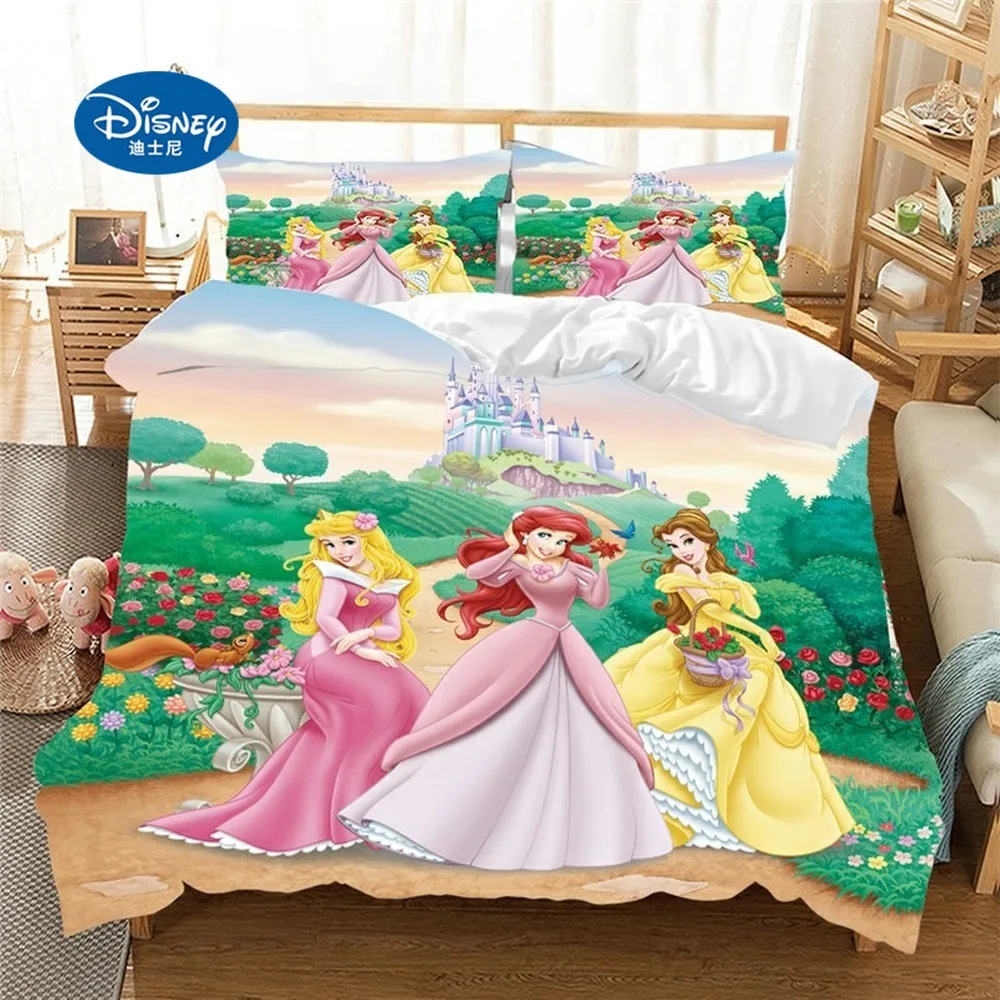 Disney posteľná bielizeň nastaviť Princezná snehulienka Jeden twin Veľkosť Obliečky Kryt Deti Spálňa posteľná bielizeň Sady dievča deti darček k narodeninám