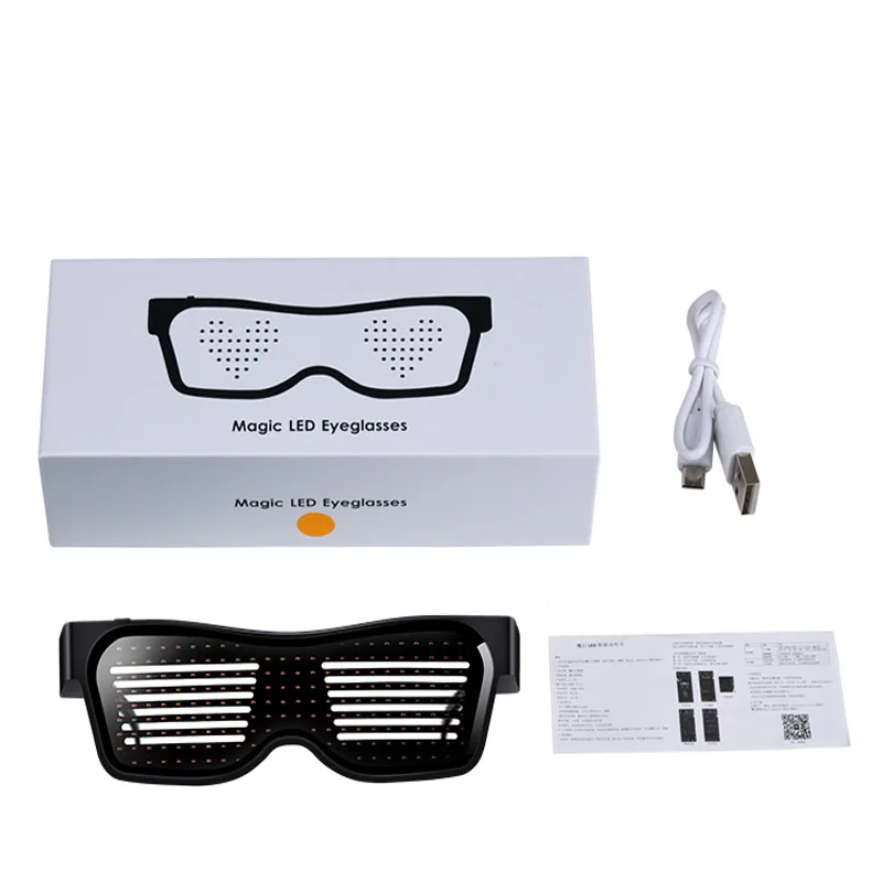 Displej Bluetooth Okuliare S Nabitá Magic-Transformované DIY LED