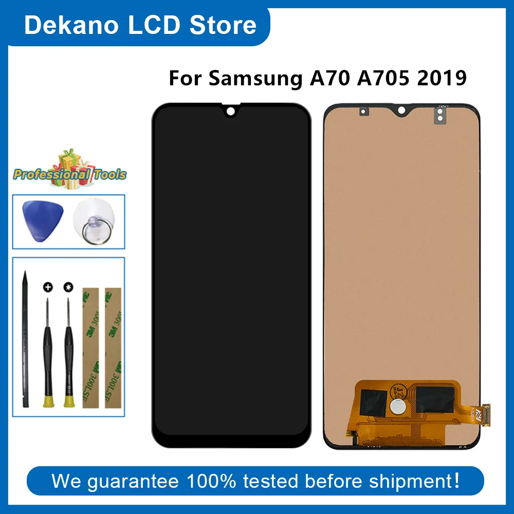 Displej Pre Samsung Galaxy A70 2019 A705 A705FD SM-A705FD LCD Displej Dotykový Displej Snímač Montáž Pre samsung lcd a705f