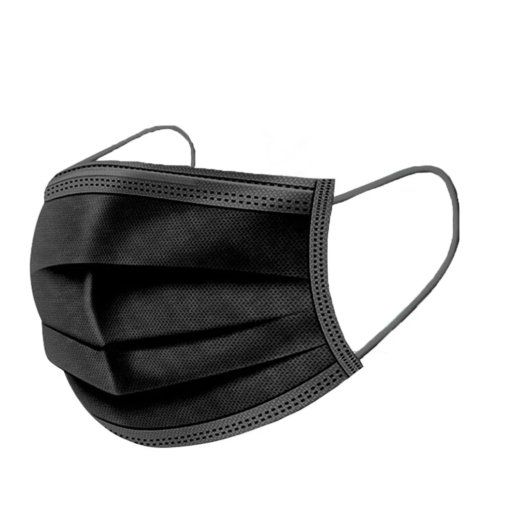 Dospelých Unisex Jednorázové Masky uhlím Čiernej Masky Zdravé Bezpečnosti Antivirus Protection Maska Textílie Úst Maska маска на рот