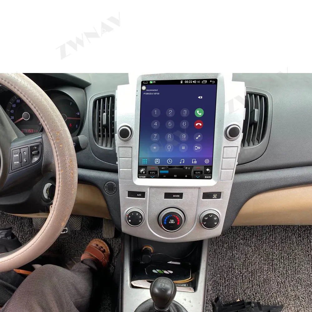 DSP Tesla obrazovke Android, 10 Auto Multimediálny Prehrávač Pre KIA Forte 2009-2012 GPS Navigácia, Auto video, audio rádio stereo hlava jednotky