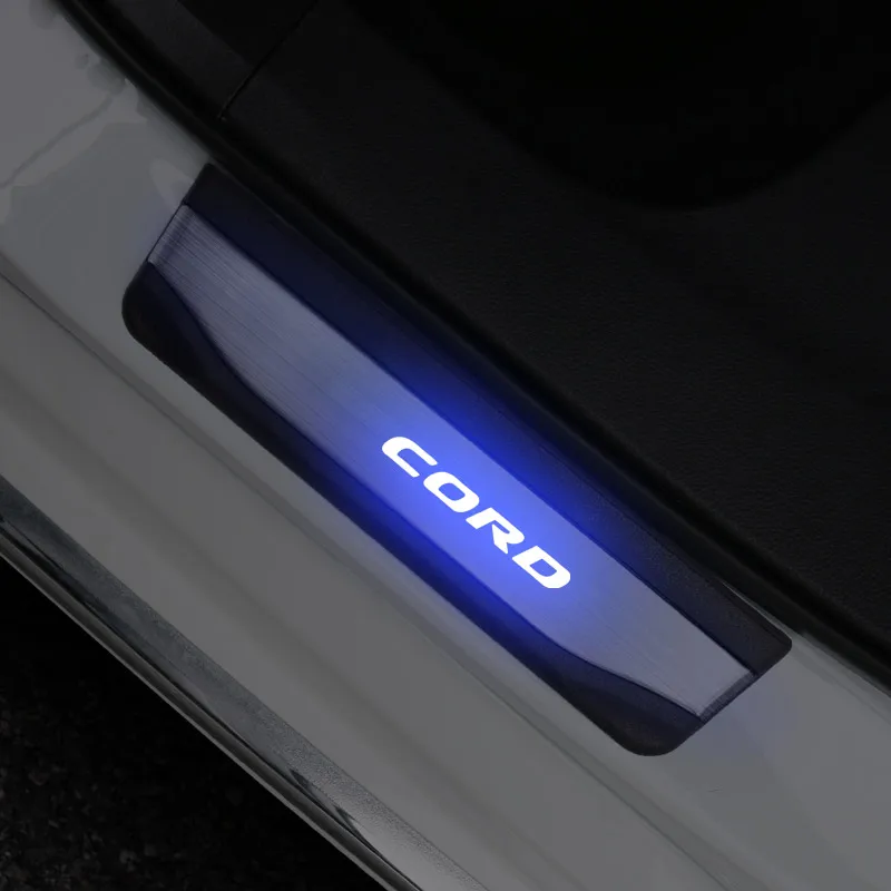 Dvere parapetné panel s LED svetlá vitajte pedál nožného pedálu dvere pásy úprava príslušenstvo Pre Honda Accord 10. 2018 2019 2020