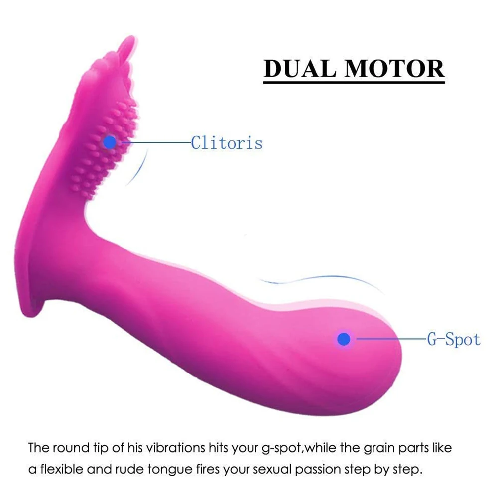 Dvojitá Radosť Žena Nositeľné Masér Klitorálny Citlivé Mieste Stimulátor Diaľkové Ovládanie 10 Režimy Vychutnať Si Život, Kedykoľvek A Kdekoľvek